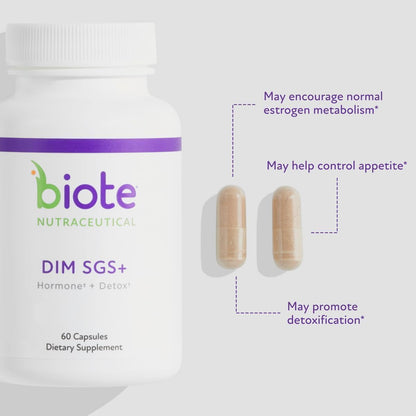 Support |60 Capsules  Biote Nutraceuticals DIM SGS|Hormone & Detox