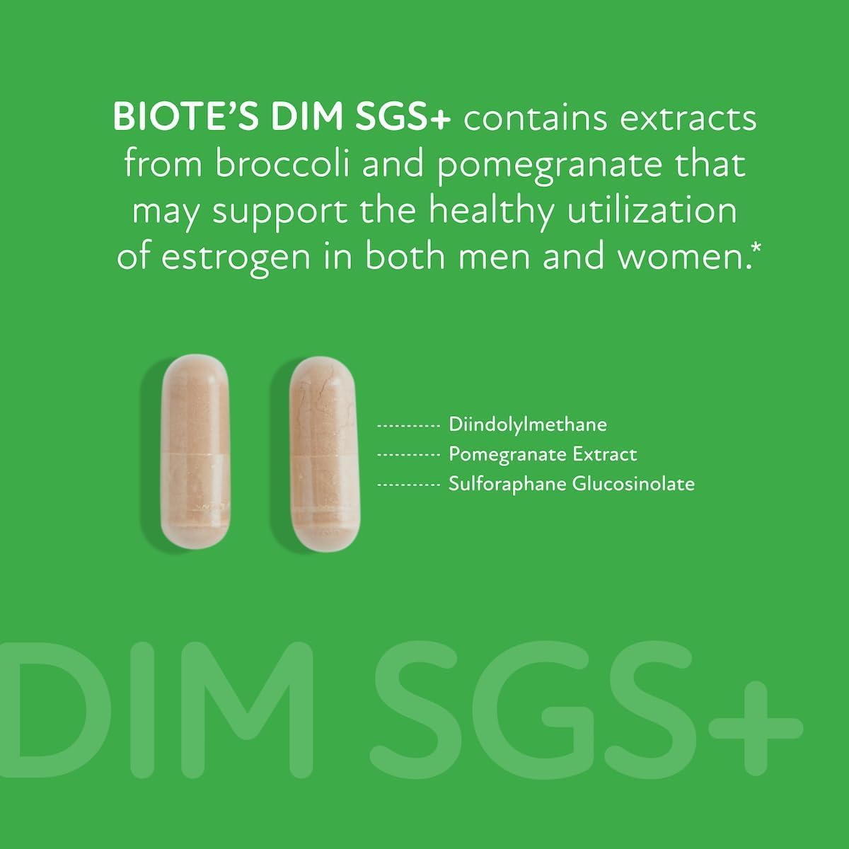 Support |60 Capsules  Biote Nutraceuticals DIM SGS|Hormone & Detox